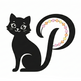 Logo of a black cat with a colorful bead on its tail, accompanied by the text 'PennysPixieBeads.com' on a white background.